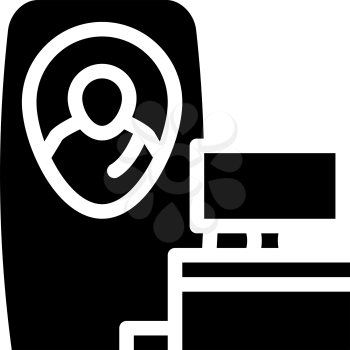 cryonics medical equipment glyph icon vector. cryonics medical equipment sign. isolated contour symbol black illustration