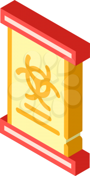 capsule for storing dangerous viruses isometric icon vector. capsule for storing dangerous viruses sign. isolated symbol illustration