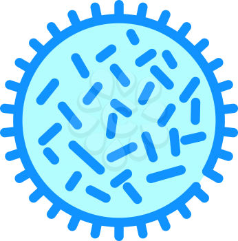 unhealthy bacteria color icon vector. unhealthy bacteria sign. isolated symbol illustration