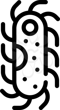 protozoa malaria line icon vector. protozoa malaria sign. isolated contour symbol black illustration