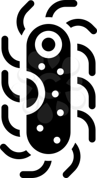 protozoa malaria glyph icon vector. protozoa malaria sign. isolated contour symbol black illustration