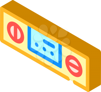digital protractor measuring equipment isometric icon vector. digital protractor measuring equipment sign. isolated symbol illustration