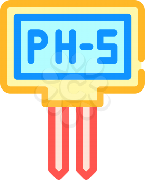 ph meter measuring equipment color icon vector. ph meter measuring equipment sign. isolated symbol illustration