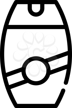 sun safety skin bottle line icon vector. sun safety skin bottle sign. isolated contour symbol black illustration