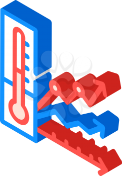 global warming isometric icon vector. global warming sign. isolated symbol illustration