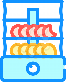 dryer for vegetables and fruits color icon vector. dryer for vegetables and fruits sign. isolated symbol illustration