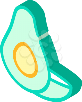 avocado vegetable isometric icon vector. avocado vegetable sign. isolated symbol illustration