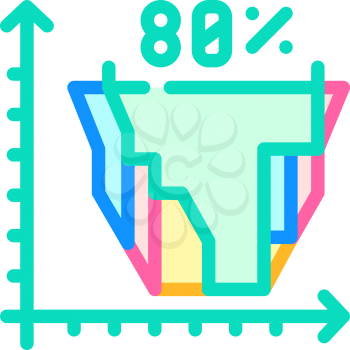 marketing analytics color icon vector. marketing analytics sign. isolated symbol illustration