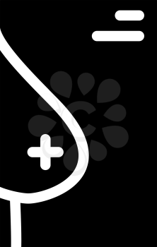 mammalogist snapshot glyph icon vector. mammalogist snapshot sign. isolated contour symbol black illustration