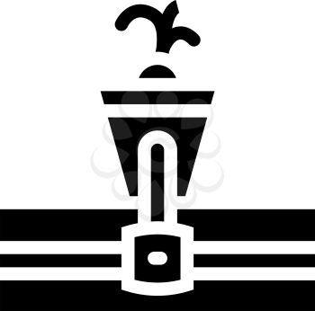 hydroponics glyph icon vector. hydroponics sign. isolated contour symbol black illustration