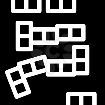 domino game glyph icon vector. domino game sign. isolated contour symbol black illustration