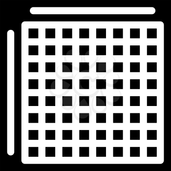 japanese crossword glyph icon vector. japanese crossword sign. isolated contour symbol black illustration