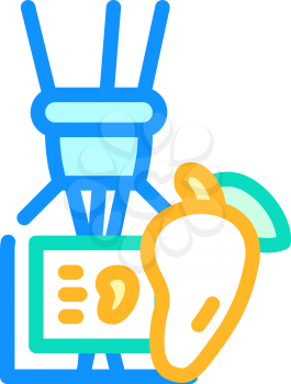 aroma diffuser mango color icon vector. aroma diffuser mango sign. isolated symbol illustration