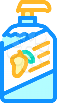 soap mango color icon vector. soap mango sign. isolated symbol illustration