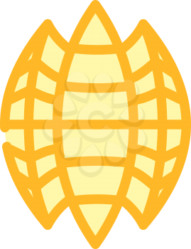cut mango color icon vector. cut mango sign. isolated symbol illustration