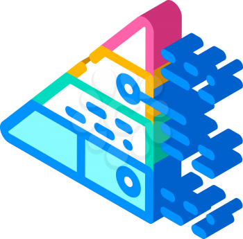 pyramid maslow isometric icon vector. pyramid maslow sign. isolated symbol illustration