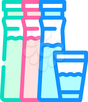 artificial food coloring color icon vector. artificial food coloring sign. isolated symbol illustration