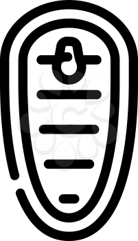 top view of canned food line icon vector. top view of canned food sign. isolated contour symbol black illustration