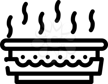 gas smell line icon vector. gas smell sign. isolated contour symbol black illustration