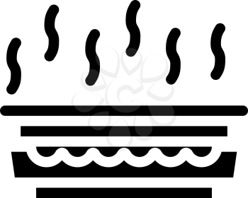 gas smell glyph icon vector. gas smell sign. isolated contour symbol black illustration