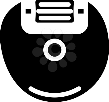 abrasive electronic callus remover glyph icon vector. abrasive electronic callus remover sign. isolated contour symbol black illustration