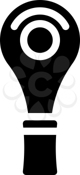 blade for cut callus glyph icon vector. blade for cut callus sign. isolated contour symbol black illustration