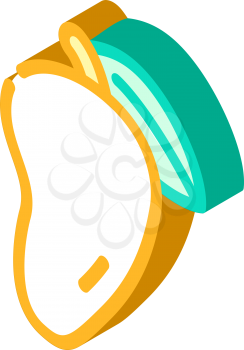 tropical fruit mango isometric icon vector. tropical fruit mango sign. isolated symbol illustration