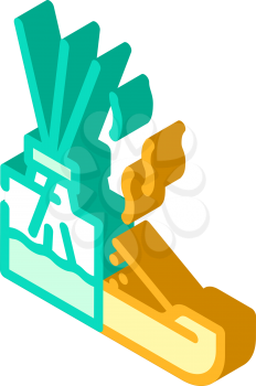 incense smell isometric icon vector. incense smell sign. isolated symbol illustration