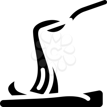 maltodextrin molasses glyph icon vector. maltodextrin molasses sign. isolated contour symbol black illustration
