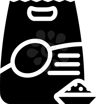 quinoa porridge gluten free glyph icon vector. quinoa porridge gluten free sign. isolated contour symbol black illustration