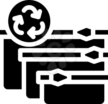 food bag zero waste accessory glyph icon vector. food bag zero waste accessory sign. isolated contour symbol black illustration