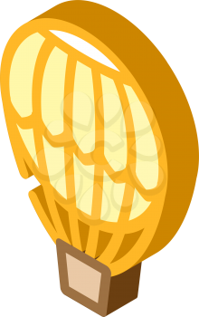 hydrogen weather balloon isometric icon vector. hydrogen weather balloon sign. isolated symbol illustration