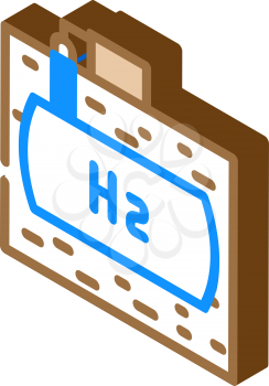 underground storage hydrogen isometric icon vector. underground storage hydrogen sign. isolated symbol illustration