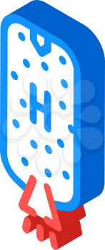 rocket fuel hydrogen isometric icon vector. rocket fuel hydrogen sign. isolated symbol illustration
