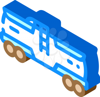 railway tank hydrogen transportation isometric icon vector. railway tank hydrogen transportation sign. isolated symbol illustration