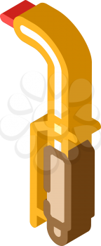 gas burner tool isometric icon vector. gas burner tool sign. isolated symbol illustration