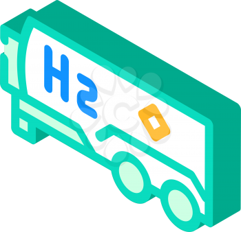 tank hydrogen isometric icon vector. tank hydrogen sign. isolated symbol illustration