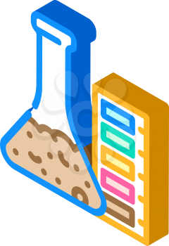 acidity of peat isometric icon vector. acidity of peat sign. isolated symbol illustration