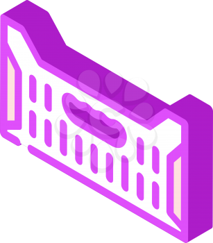 box container plastic isometric icon vector. box container plastic sign. isolated symbol illustration