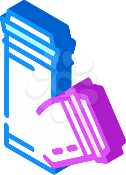 polypropylene plastic pipes isometric icon vector. polypropylene plastic pipes sign. isolated symbol illustration