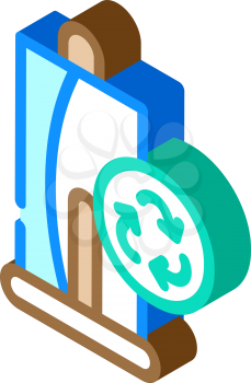 towels zero waste isometric icon vector. towels zero waste sign. isolated symbol illustration