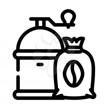 coffee department line icon vector. coffee department sign. isolated contour symbol black illustration