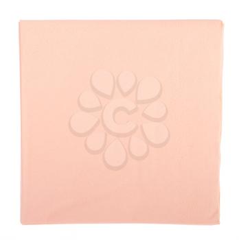 Royalty Free Photo of a Pink Paper Napkin