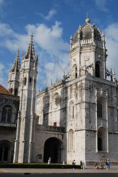 Royalty Free Photo of a Hieronymites Monastery in Lisbon Portugal