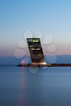Royalty Free Photo of a Control Tower in Lisbon, Portugal