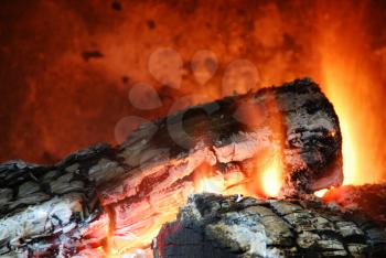 Royalty Free Photo of a Fireplace