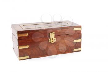 Royalty Free Photo of an Antique Wooden Chest