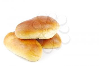 Royalty Free Photo of Three Rolls of Bread