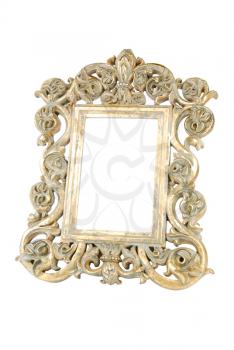 Royalty Free Photo of a Gold Vintage Metal Frame 
