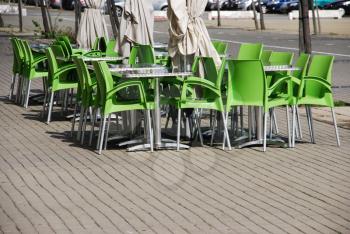 Royalty Free Photo of an Outdoor Cafeteria 